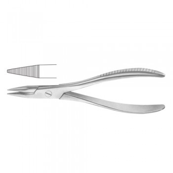 Flat Nose Plier Pointed Stainless Steel, 19.5 cm - 7 3/4"